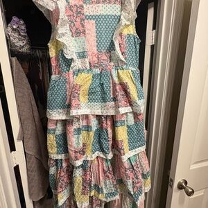 Colorful Patchwork simply southern dress